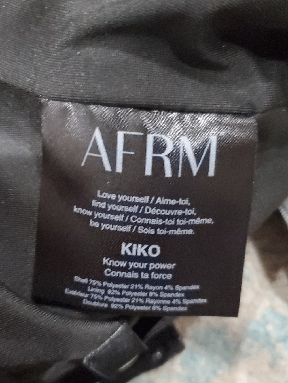 AFRM Kiko Stripe Strapless Crop Corset Top - Black Pinstripe - Picture 16 of 16